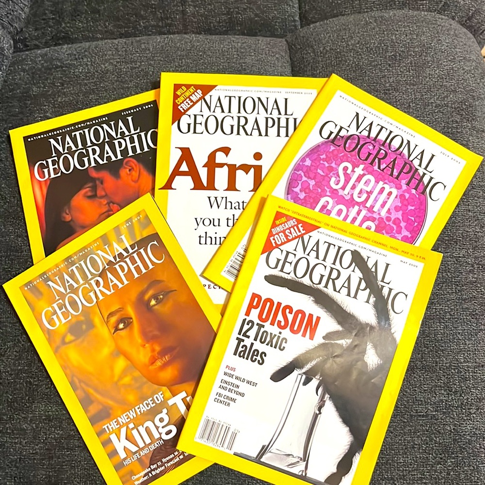National Geographic 2005 & 2006 (LOT OF 5)